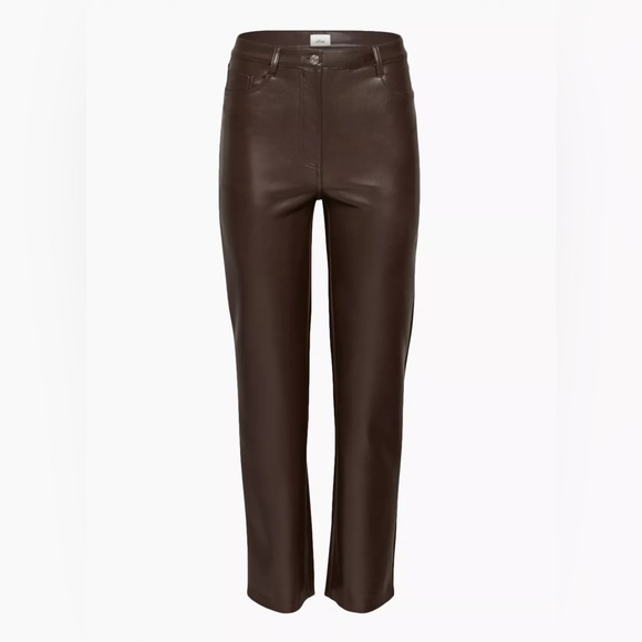 Aritzia Wilfred Melina Pants - size 0 - Rich mocha brown - Picture 1 of 5